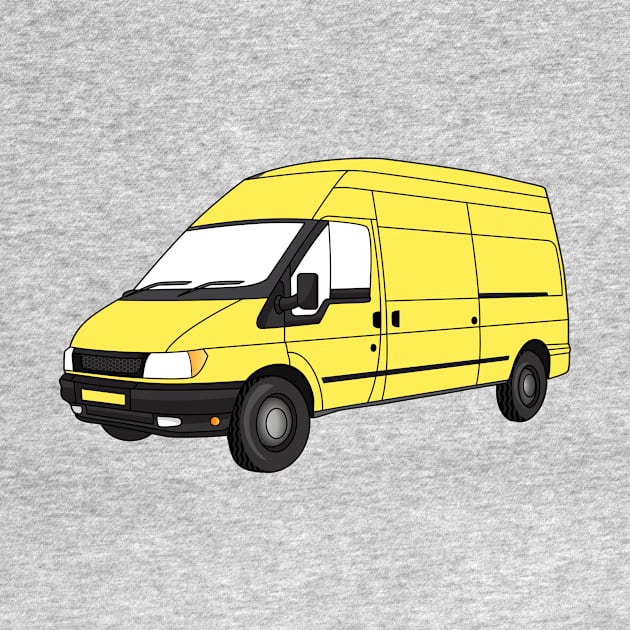 Delivery van illustration by Cartoons of fun